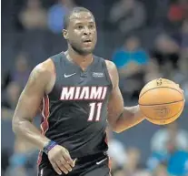  ?? STREETER LECKA/GETTY ?? Heat guard Dion Waiters scored 19 points in just 16 minutes of action Wednesday night in a preseason victory over Charlotte.