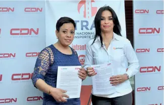  ?? J. VALENZUELA ?? Directoras de CDN e Intrant firmaron acuerdo de cara a prevenir accidentes.