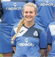  ??  ?? Charlotte Cooper on the scoresheet for the Foxes.