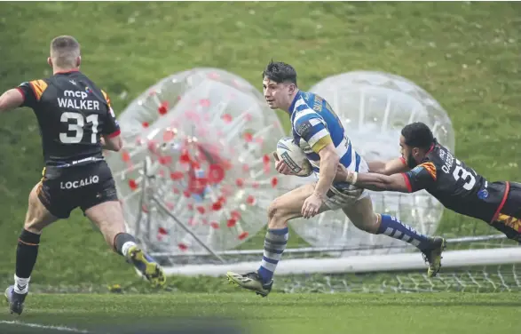  ?? ?? Fax beat Bradford Bulls last Saturday to set up the mouth-watering clash with St Helens next month. Picture: Simon Hall.