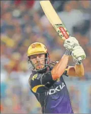  ?? BCCI ?? Chris Lynn top scored for Kolkata Knight Riders with a 34ball 49 in their match against Sunrisers Hyderabad on Saturday.