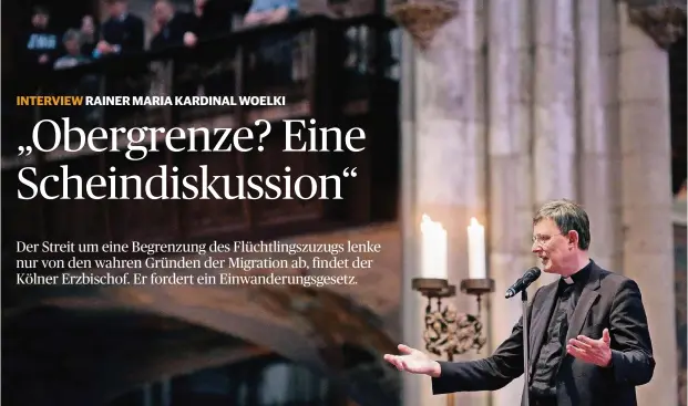  ?? FOTO: IMAGO ?? Rainer Maria Kardinal Woelki (61) während einer Predigt im Kölner Dom.