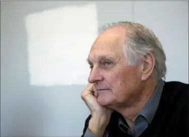  ?? RICHARD DREW — ASSOCIATED PRESS FILE PHOTO ?? In this April 26, 2013 file photo, actor Alan Alda listens during an interview at Stony Brook University, on New York’s Long Island. Alda says he has Parkinson’s disease. Appearing Tuesday, July 31, 2018, on “CBS This Morning,” the former “MASH” star...