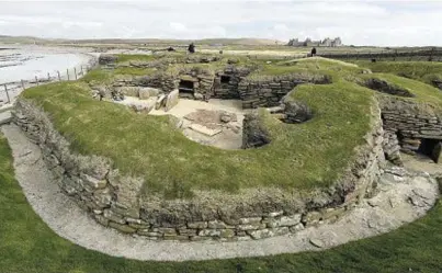  ??  ?? THREATENED: Orkney is said to be the ‘poster child’ for eroding archaeolog­y due to sites like Skara Brae