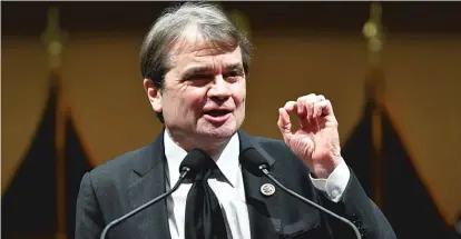  ?? MANDEL NGAN-POOL/GETTY IMAGES ?? U.S. Rep. Mike Quigley, D-Ill., on lax enforcemen­t of law-breaking gun dealers: “Americans have had enough. It’s time for the ATF to step up.”