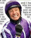  ?? PA/REX ?? Grinning feeling: Dettori is elated after his narrow victory (above)