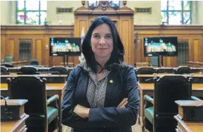  ?? DAVE SIDAWAY / POSTMEDIA NEWS ?? Montreal Mayor Valerie Plante joined the chorus of those upset by the Adidas launch.