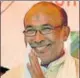  ??  ?? PTI N Biren Singh was part of the BSF football team at the Jalandhar headquarte­rs.