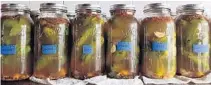  ?? COURTESY PHOTO ?? Labeling not only helps you keep track of dates, it aids your palate’s personal odyssey toward the perfect pickle.