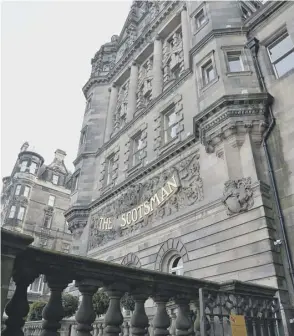  ??  ?? 0 Above, The Scotsman Hotel, top right, The Drovers Inn, middle, The Torridon Hotel, and below, Kenmore Hotel, are among the most historic in Scotland.