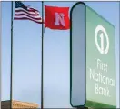  ?? Associated Press photo ?? The Nebraska-based First National Bank of Omaha said it will not renew its contract to issue the group’s National Rifle Associatio­n Visa Card.