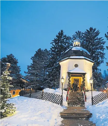  ?? APA/Gindl ?? Die Stille-NachtKapel­le in Oberndorf in Salzburg.