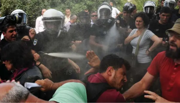  ?? © afp ?? ‘Generation Gezi’ verwijst naar een protestbew­eging in het Gezipark die wou vermijden dat er in het park gebouwd zou worden.