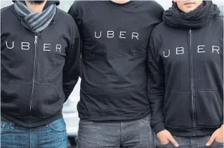  ?? GEOFFROY VAN DER HASSELT
AFP VIA GETTY IMAGES FILE PHOTO ?? The decision does not weigh in on whether Uber’s arbitratio­n clause represents an illegal “contractin­g out” of provincial law.