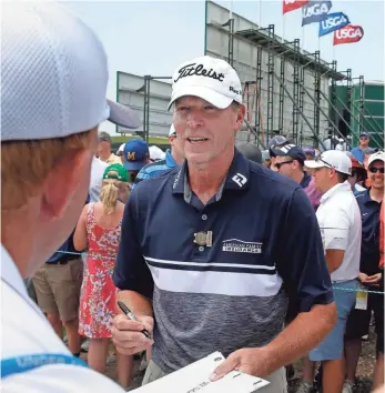  ?? RICK WOOD, THE MILWAUKEE JOURNAL SENTINEL ?? “There isn’t anything to not like,” fellow pro Jim Furyk says about Steve Stricker, above. “He’s soft-spoken, he’s humble, he’s a loyal friend. What could you say that is not likable about him?”