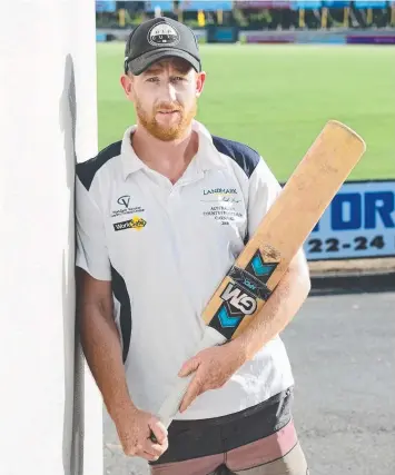  ?? Picture: MITCH BEAR ?? BOOM RECRUIT: Attacking batsman Sam Giblett walked in off the street at Torquay.