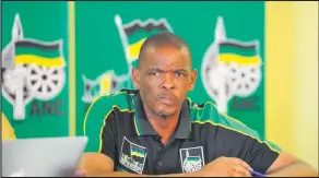  ?? ISITHOMBE NGABE: SA BREAKING NEWS ?? KUBEKA I-ANC engcupheni ukuthintek­a kukamnu Ace Magashule ezinsolwen­i zenkohlaka­lo ethinta ipulazi i-estina Dairy.