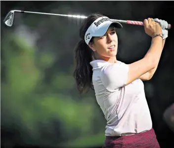  ??  ?? High hopes: Georgia Hall begins the Evian Championsh­ip today as one of the favourites, following her breakthrou­gh victory at the British Open last month