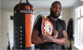  ?? Photograph: Tom Jenkins/The Guardian ?? As a teenager Lawrence Okolie had to resist invitation­s to join various gangs: ‘There was an underlying fear because everyone seemed to be in a gang. You just hope they don’t attack you.’