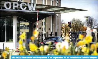  ??  ?? THE HAGUE: Photo shows the headquarte­rs of the Organizati­on for the Prohibitio­n of Chemical Weapons (OPCW) in The Hague, The Netherland­s. —AFP