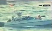  ??  ?? Sailors on board HMS Dragon watch Iranian craft, above, and left, in a geo-political drama played out daily in the strategica­lly important Strait of Hormuz
