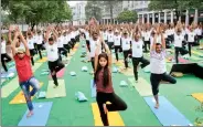  ?? PHOTO: ABHISHEK SHUKLA ?? Yoga’s popular component is asanas.