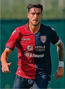  ??  ?? Luca Ceppitelli, 29 anni, difensore del Cagliari dal 2014-15