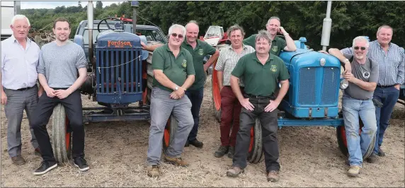  ??  ?? At the Vintage Ploughing were Mick McManaman, Paddy Meade, Bartle Browne, John Lynch, Thomas O’Connor, James Langrishe, Andrew Dillon, Kevin Browne and Declan Taaffe.