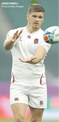  ?? Picture: Getty Images ?? OWEN FARRELL