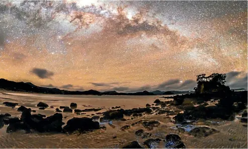  ??  ?? Great Barrier Island has some of the clearest, most dazzling night skies in the world. So clear, in fact, that in June 2017 it joined just three other places in the world that have been awarded Dark Sky Sanctuary status.