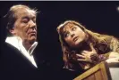  ?? Photograph: Tristram Kenton/The Guardian ?? Gambon with Lia Williams in David Hare’s Skylight at the National Theatre, London, 1995.