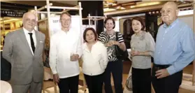  ??  ?? AT THE FASHION REVOLUTION EXHIBIT. Left, Waterfront Cebu City Hotel and Casino general manager Anders Hallden, Swedish Ambassador Harald Fries, SM Prime Holdings Inc. vice president Marissa Fernan, Susan Sala, Elvira Luym and Consul Jose Sala