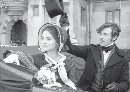  ??  ?? Jenna Coleman as Queen Victoria and Tom Hughes as her husband, Albert, in Masterpiec­e’s Victoria, which returns for a second season tonight on PBS.