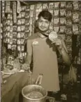  ?? VIPIN KUMAR/HT PHOTO ?? Asian Games Sepak Takraw bronze medal winner Harish Kumar at his father’s tea shop in New Delhi