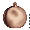  ??  ?? Flaschetta hip flask in Golden Pink, $88, alessi.com