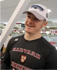  ?? STAFF FILE PHOTO BY JOHN WILCOX ?? BIG CHANCE: Harvard star Ryan Donato has signed a two-year deal with the Bruins.