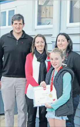  ?? Photo: ABBY BROWN ?? From left, Westpac agri-business manager Nick Dawson, Walton School teacher Anna Kurth, Westpac Matamata branch manager Miranda Thompson and Sir Peter Blake Young Leader Award recipient Shannon Cody.