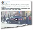  ??  ?? Il post Facebook del neo-ministro degli Interni Matteo Salvini, che ha pubblicato il video dell’aggression­e girato da un passante