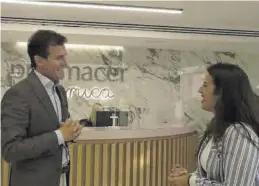  ?? ?? Sandra Segarra entrevista al gerente de Prissmacer, Salvador Moros-Sánchez.