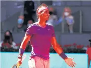  ??  ?? ANOTHER EARLY EXIT: Rafael Nadal reacts during his quarter-final match against Alexander Zverev.