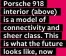  ??  ?? Porsche 918 interior (above) is a model of connectivi­ty and sheer class. This is what the future looks like, now