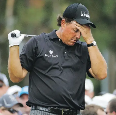  ?? THE ASSOCIATED PRESS/ FILE ?? Phil Mickelson is one of the most popular players on the PGA Tour, beloved by golf fans as much for his spectacula­r failures as for his success. It will be interestin­g to see how the public reacts to the riverboat gambler following his involvemen­t in...