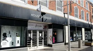  ??  ?? RETAIL WOES: A House of Fraser and, inset, Mike Ashley who issued warning