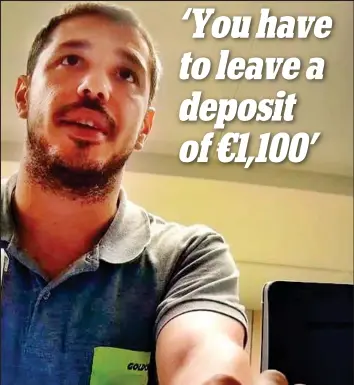  ??  ?? Goldcar: Encouraged reporter to take expensive fuel option ‘Youhave toleavea deposit of€1,100’