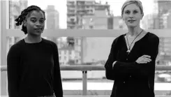  ?? ROBERT WHITE ?? CRYSTAL Pite, right, mentor in dance, with her protégé Khoudia Touré at the ScotiaBank Dance Center, Vancouver, Canada. |