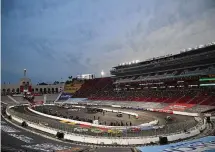  ?? Jared C. Tilton/Getty Images ?? A view of the NASCAR Cup Series Busch Light Clash at The Coliseum at Los Angeles Memorial Coliseum on Saturday night.