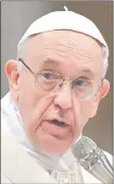  ??  ?? Papa recuerda aniversari­o de encíclica “Laudato si”.