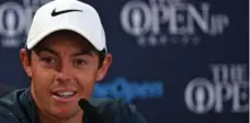  ?? PAUL ELLIS/AFP/GETTY IMAGES ?? Rory McIlroy won his first and only British Open title at Royal Liverpool in 2014. He said his current 20-1 odds make sense given his recent struggles.