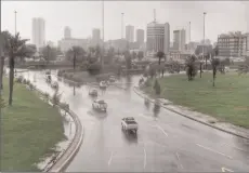  ?? -AFP ?? JEDDAH
Streets in Jeddah are seen flooded after heavy rainfall.