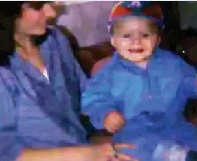  ??  ?? Boy in blue: James Bulger as a baby in one of the new pictures